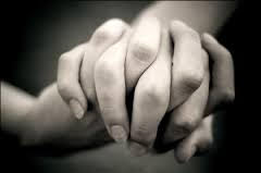intertwined hands